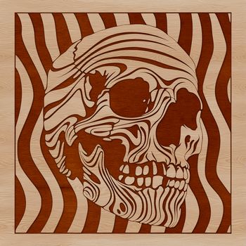 A detailed illustration of a skull in vector format, suitable for various applications.