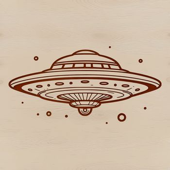 A futuristic spaceship soaring through the galaxy in space with stars and planets in the background.