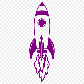 A detailed illustration of a spaceship designed for vector art.