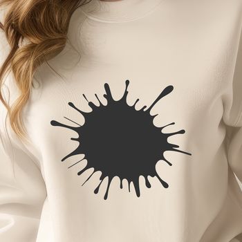 A colorful splat shape created in vector format, ideal for digital design projects.
