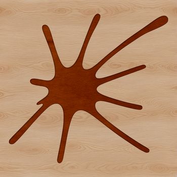 A colorful splat shape made up of various textures, ideal for vector designs.
