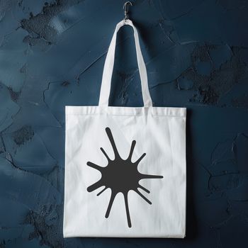 A stylized vector illustration of a splat, designed as a clip art element for use in various digital projects.