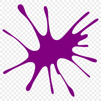 A colorful illustration of a splat shape with irregular edges, perfect for use as clip art in various designs.