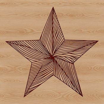 A stylized star graphic for various digital and craft applications.