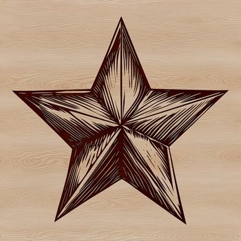 A colorful star icon designed as vector art, ideal for various applications and projects.