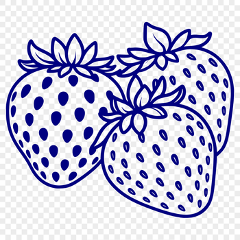 A high-quality vector illustration of a strawberry, suitable for various design applications.
