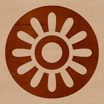 A simple line drawing of a sunflower plant, ideal for graphic design and digital art.