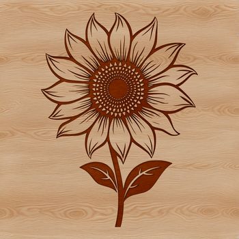 An SVG rendering of a sunflower flower with intricate details and realistic textures.