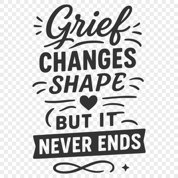 A heartfelt quote about coping with grief, suitable for personal or commercial projects.
