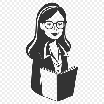 A woman in professional attire stands at a desk with a calm expression, representing the education profession.