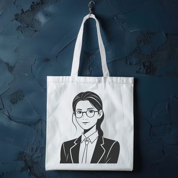 A detailed illustration of a woman in a teaching profession, suitable for educational materials.