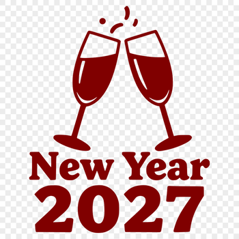 A stylized illustration of the year 2027 in a modern font, symbolizing the start of a new year.