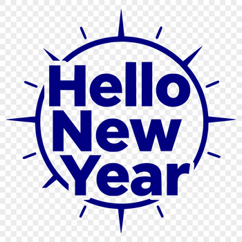 A calendar-based New Year's theme design with quotes and decorative elements in vector format.