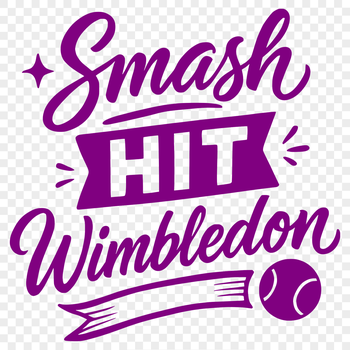 Tennis quote graphic with inspirational text on a clean background