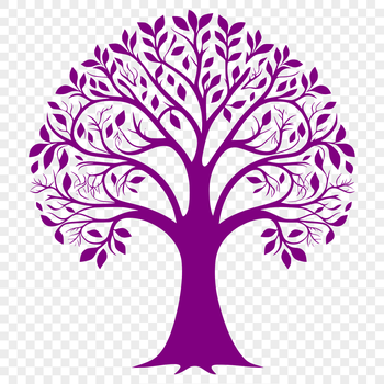 An illustration of a tree in vector format, suitable for graphic design and cutting machine projects.