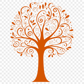 A scalable graphic representation of a tree with clean lines and precise details.