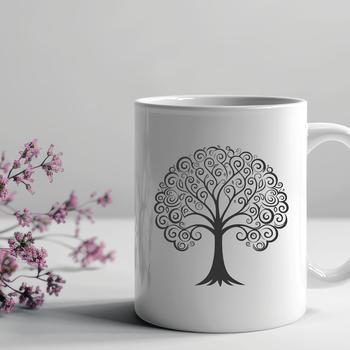 An illustration of a tree featuring multiple branches with leaves in various shapes and sizes.