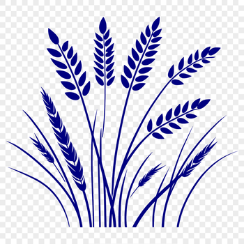 Illustrated wheat graphic for vector art and cutting machine designs.
