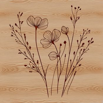 A colorful illustration of a wild flower in bloom, suitable for vector art and graphic design projects.