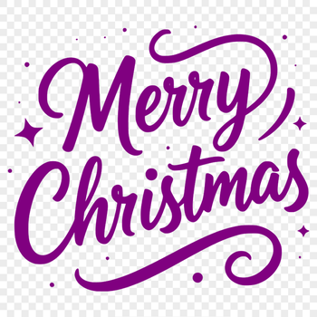 Merry Christmas Vector Design Decorative vector quote of Merry Christmas in a festive font.