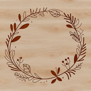 A digital floral wreath design made with vector graphics for crafting and DIY projects.