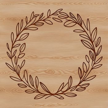 An SVG file of a decorative wreath design suitable for cutting with a Cricut or laser cutter.