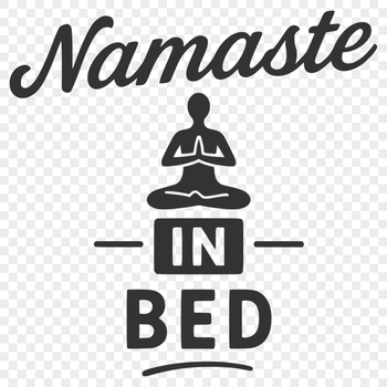 A motivational yoga quote in bold font with a minimalist design.