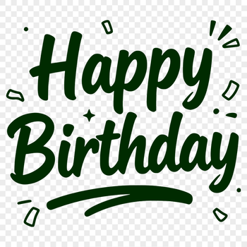 A colorful birthday quote in vector format, suitable for commercial use.