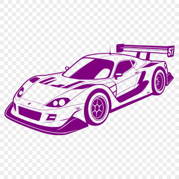 A sleek racing car illustration in vector format.