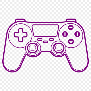 An electronic game controller with joysticks and buttons.