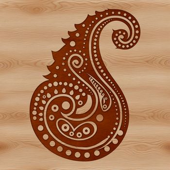 An ornate paisley pattern, perfect for vector designs and embellishments.
