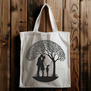 An iconic vector design featuring a romantic tree with embracing figures, ideal for valentine's day or wedding decorations.