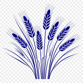 A simple illustration of wheat in vector format.