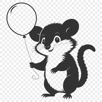 A small, nocturnal marsupial with a pointed snout and prehensile tail, typical of the possum family.