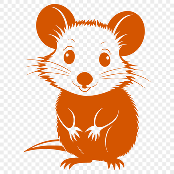 A high-quality SVG image of a possum for digital design and crafting projects.