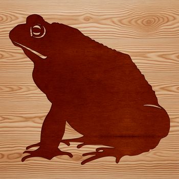 A digital illustration of a wild toad in various poses, suitable for vector design and cutting machine stencils.