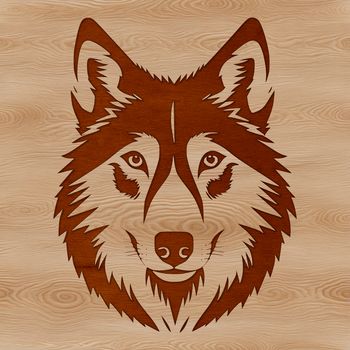 An SVG icon representation of a wild animal, designed as clipart for various uses in digital design.