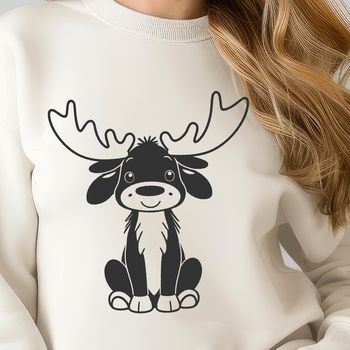 A digital illustration of a large wild animal with distinctive antlers.