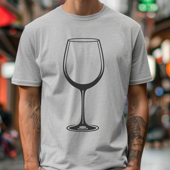 A wine glass filled with red wine on a table or countertop.