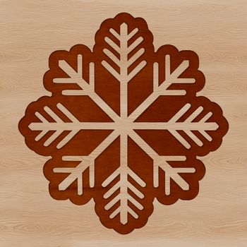 A delicate snowflake with intricate details and symmetrical patterns.