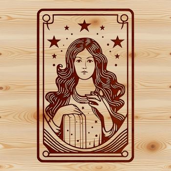 Illustrative symbol representing witchcraft, suitable for Halloween and gothic themed projects.