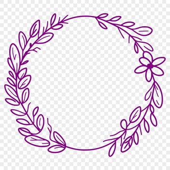 A floral wreath design created using vector art and intended for digital and commercial use.