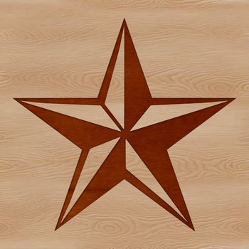A vector star illustration suitable for cutting machines or laser cutters.