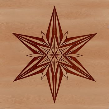 A geometric star design made with vector graphics for digital use.
