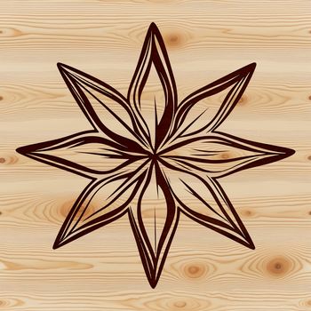 A stylized star icon designed as a vector graphic.