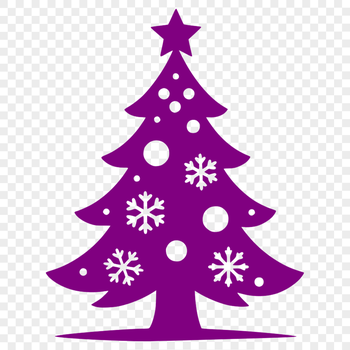 A traditional Christmas tree with ornaments and lights, suitable for commercial or personal use.