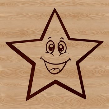 A stylized star illustration created as a scalable vector graphic (SVG) suitable for various applications.