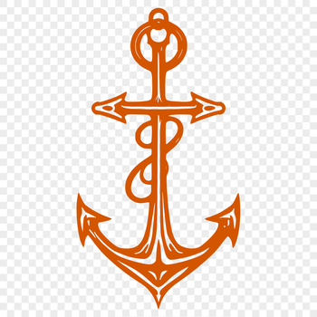 A set of anchors in various styles and designs, ideal for nautical-themed projects.