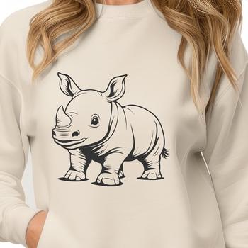 An SVG rendering of a safari animal, suitable for digital cutting machines.