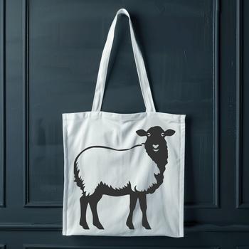 A simple line drawing of a full-body sheep, suitable for various applications.